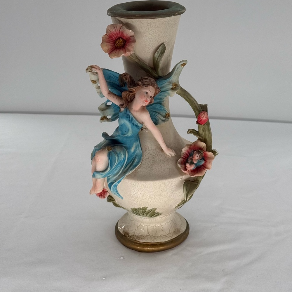 3D Angel Lady Statue Figurine Vase - 12" Tall